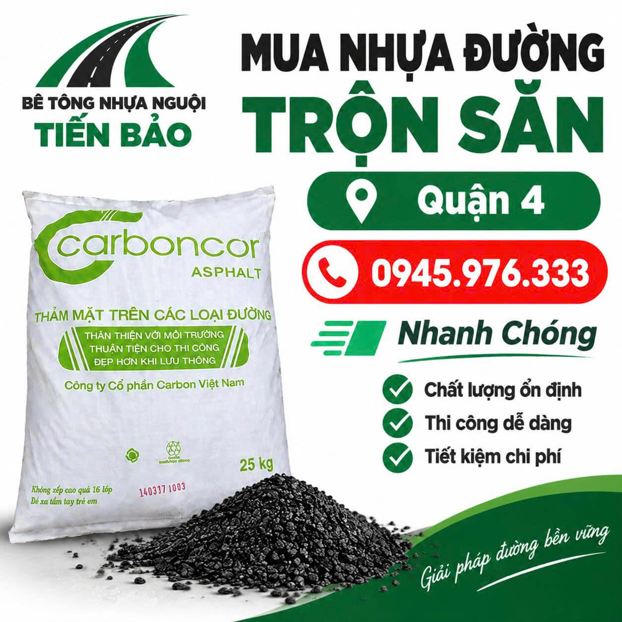 Mua Nhựa Đường Trộn Sẵn ở tại Quận 4