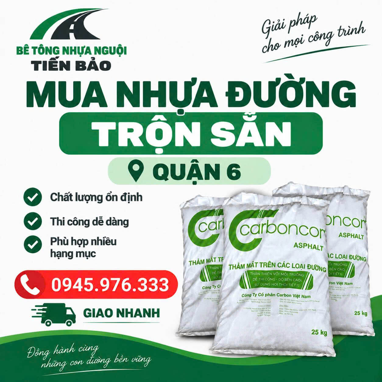 Mua Nhựa Đường Trộn Sẵn ở tại Quận 6