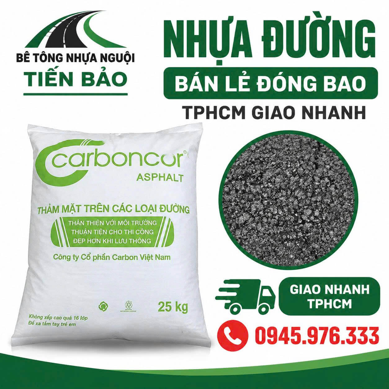 Nhựa Đường Bán Lẻ Đóng Bao HCM