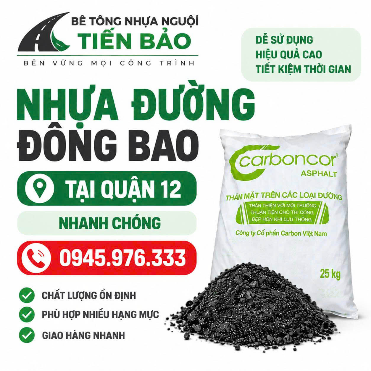 Nhựa Đường Đóng Bao Quận 12