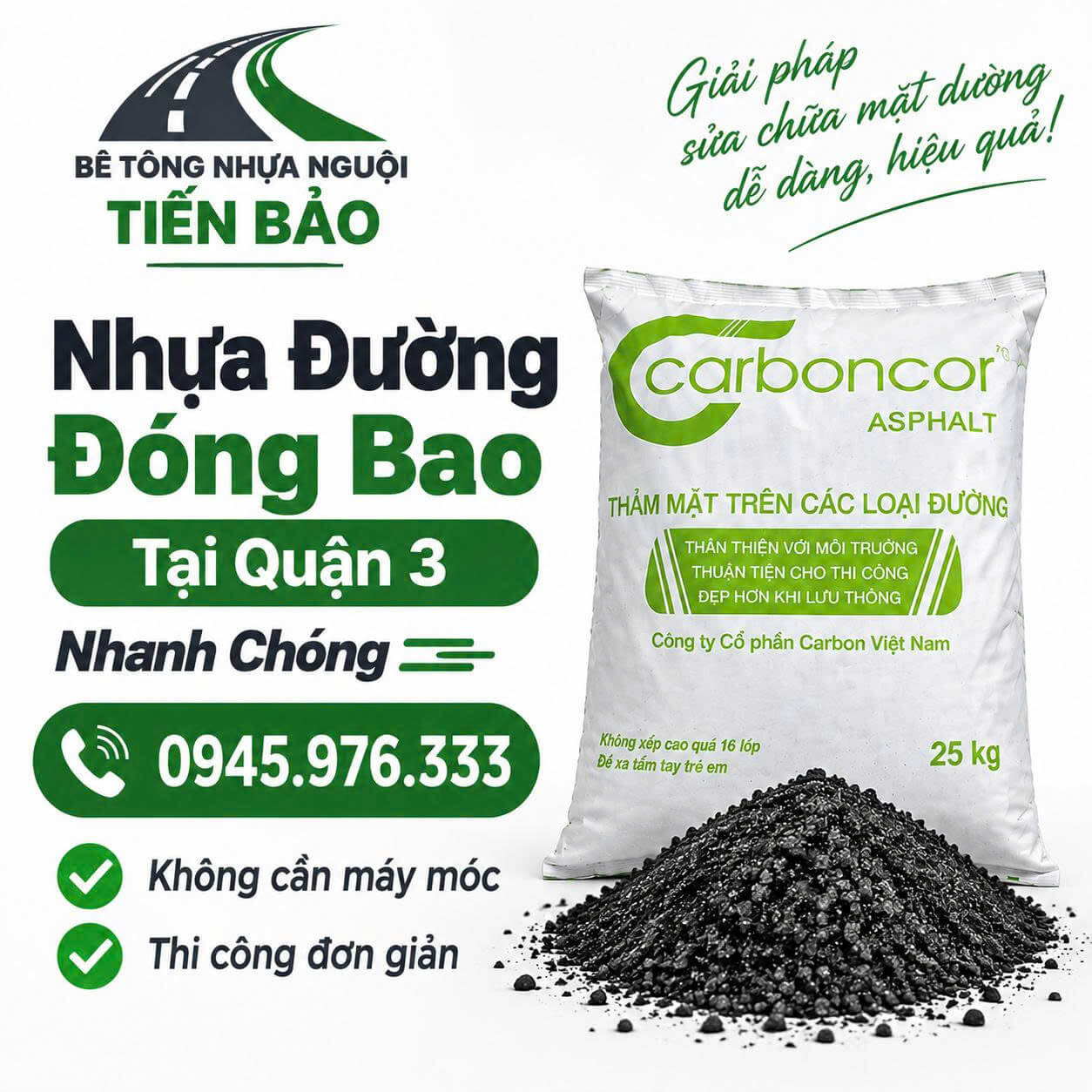 Nhựa Đường Đóng Bao Tại Quận 3
