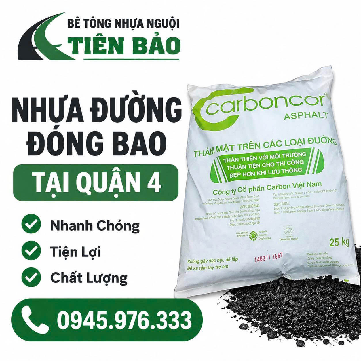 Nhựa Đường Đóng Bao Tại Quận 4