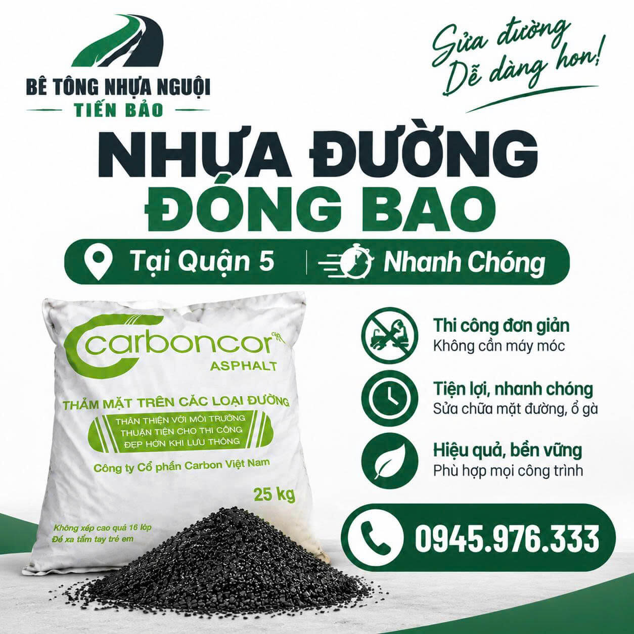 Nhựa Đường Đóng Bao Tại Quận 5