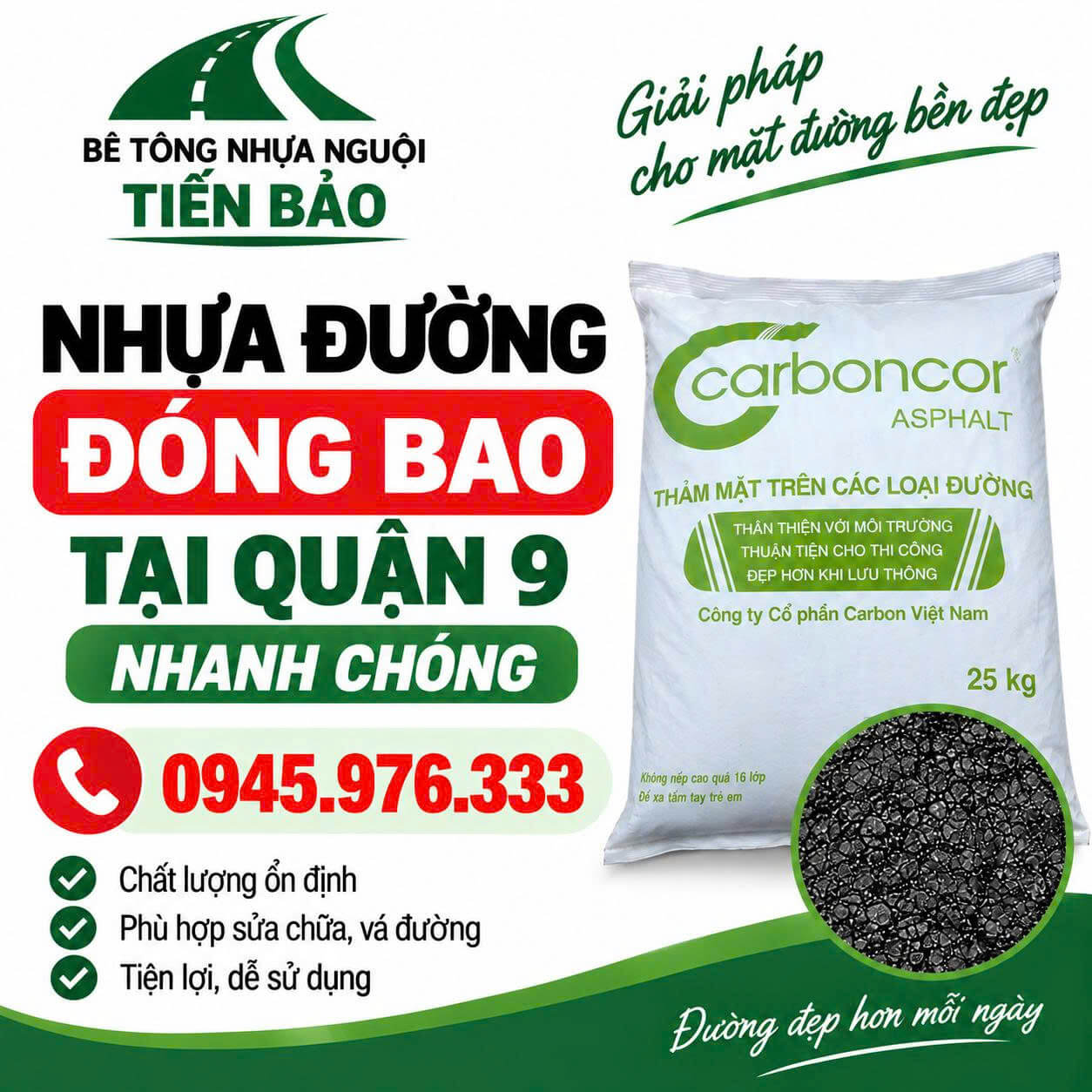 Nhựa Đường Đóng Bao Tại Quận 9