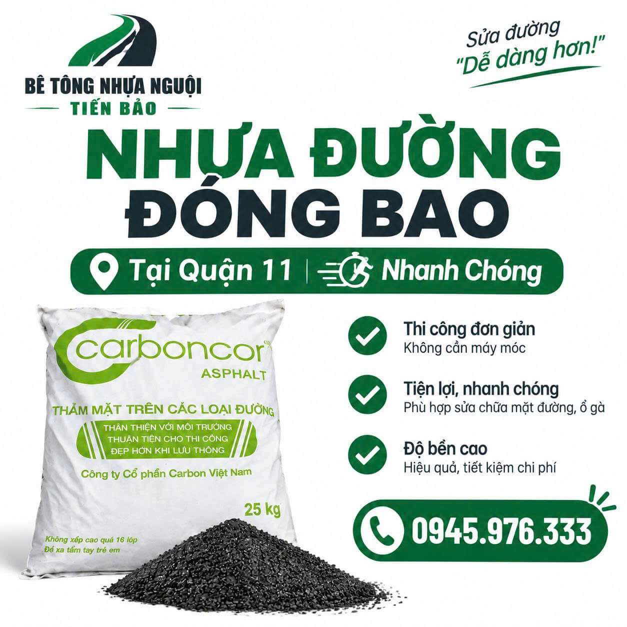 Nhựa Đường Đóng Bao ở Quận 11