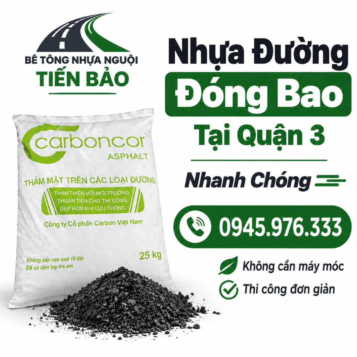 Nhựa Đường Đóng Bao ở Quận 3