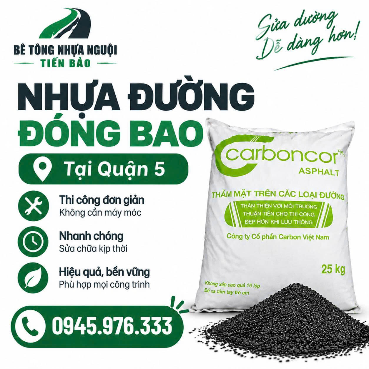 Nhựa Đường Đóng Bao ở Quận 5