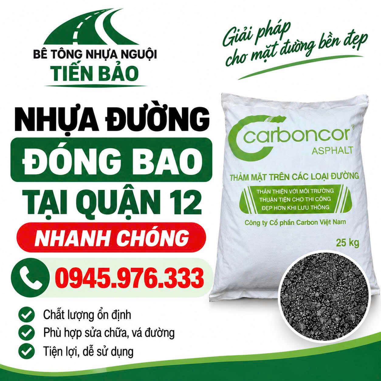 Nhựa Đường Đóng Bao ở Tại Quận 12