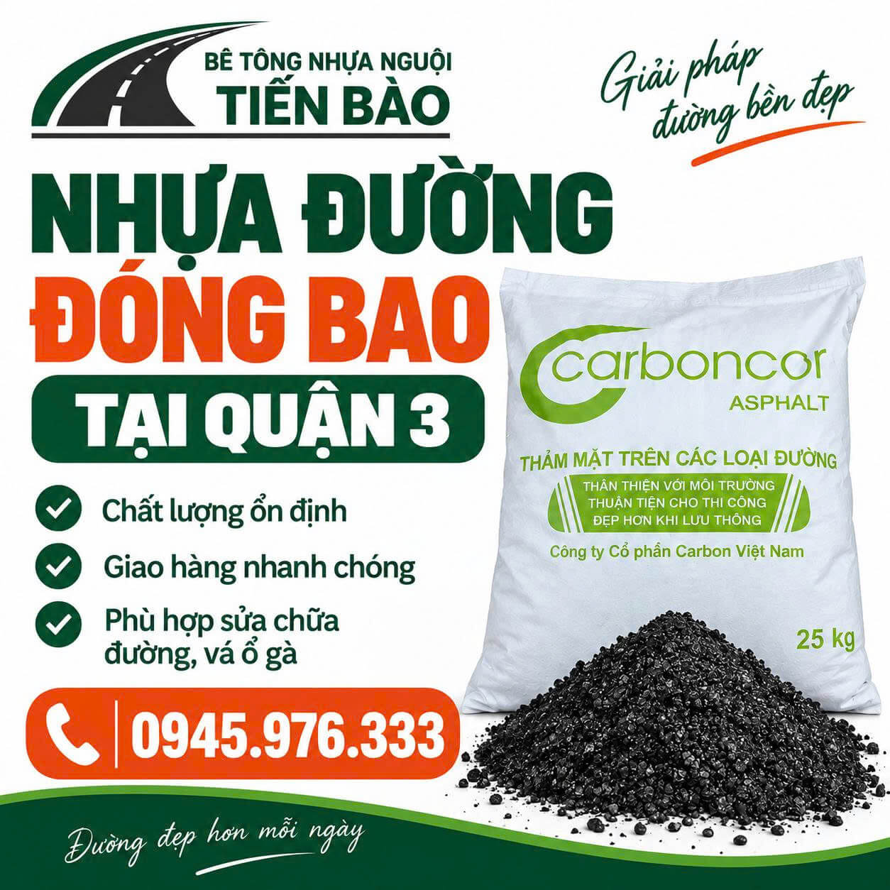 Nhựa Đường Đóng Bao ở Tại Quận 3