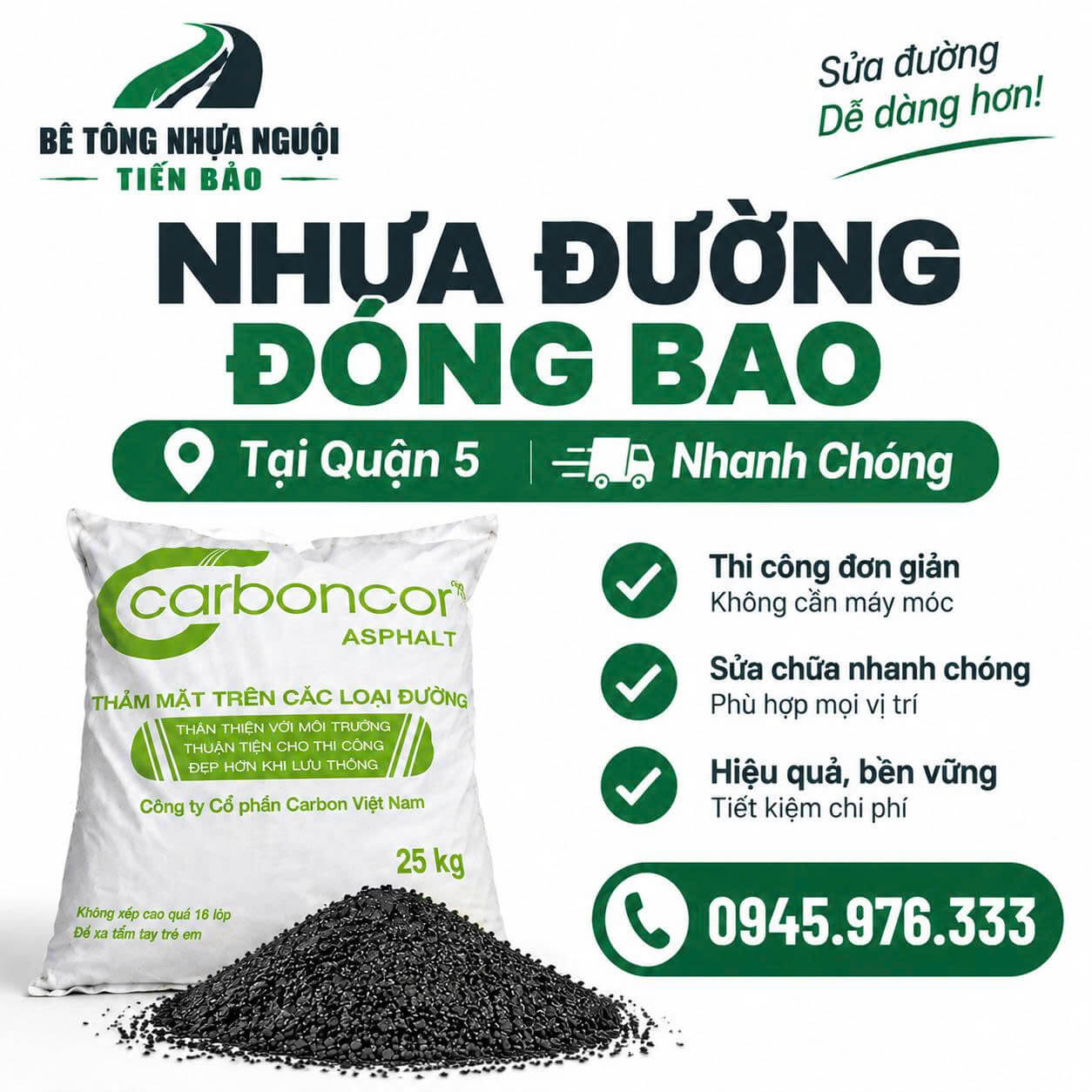 Nhựa Đường Đóng Bao ở Tại Quận 5
