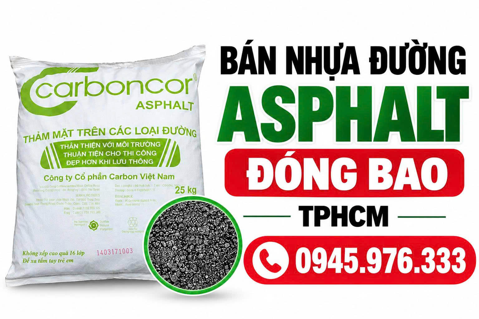 Bán Nhựa Đường Asphalt Đóng Bao HCM