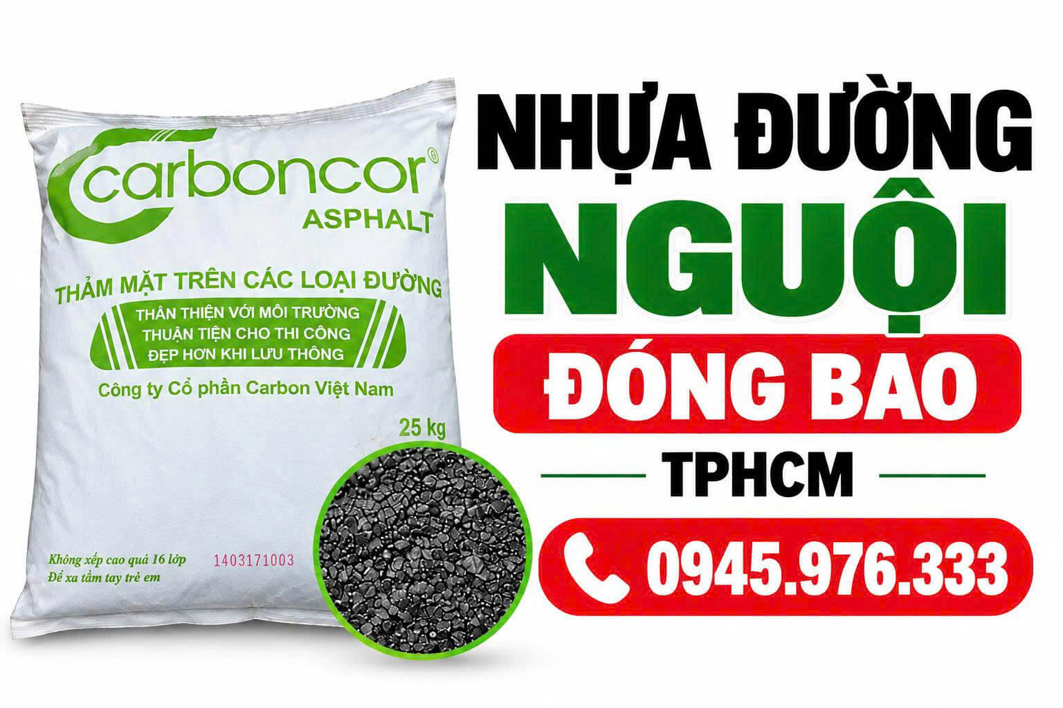 Nhựa Đường Nguội Đóng Bao Tại HCM
